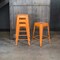 Amerihome Loft Orange 24" Metal Bar Stool, PK4 BS24ORNGSET - alternate 2